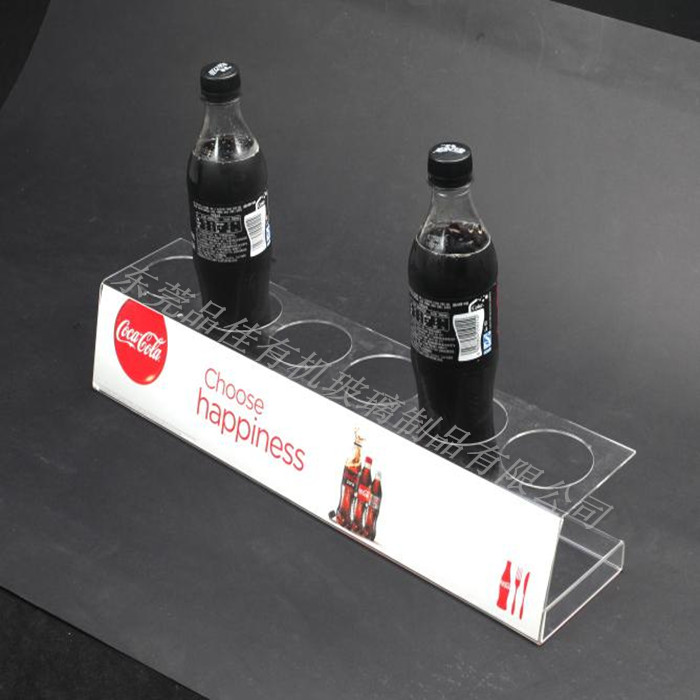 定制亚克力展架 透明亚克力饮料展示架 亚克力可口可乐展示架